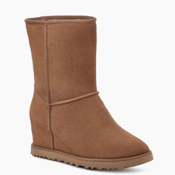 UGG | Classic Femme Short Boots In Chestnut NEW In Box - Picture 13 of 16